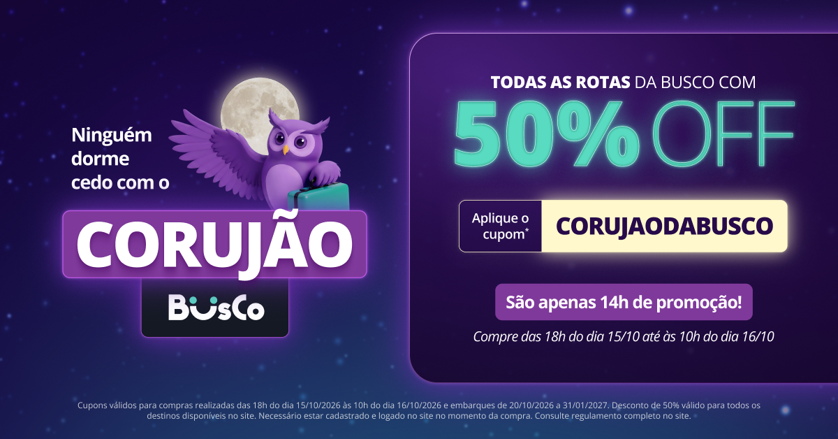 Coruj&atilde;o da Busco com 50% off