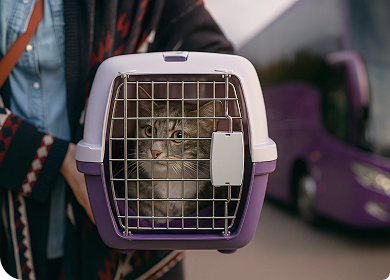 Guia completo: como levar seu pet na viagem de ônibus 