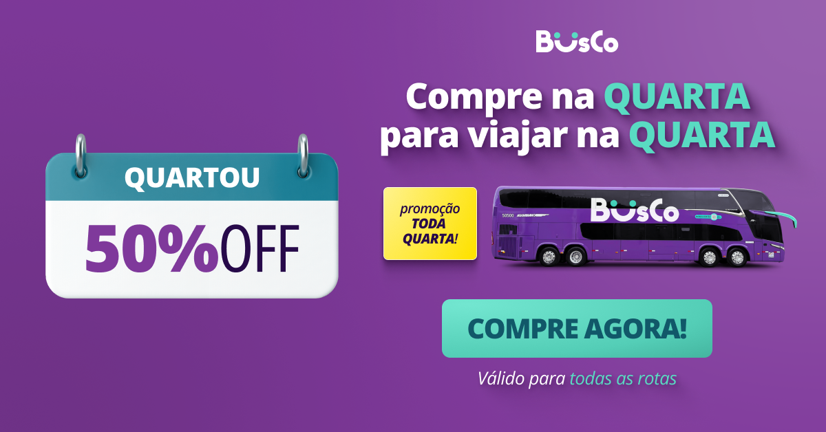 Compre e Viaje na QUARTA com desconto